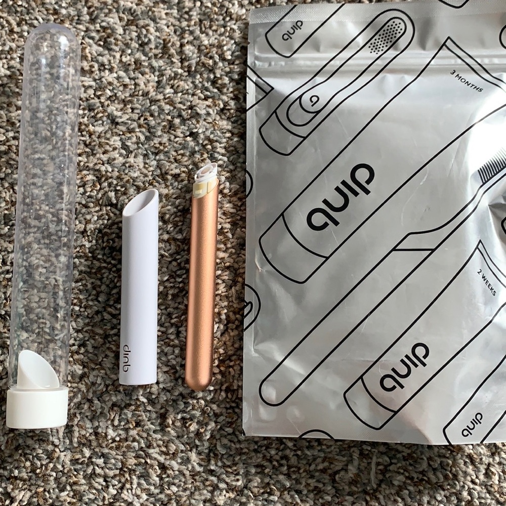 Rose Gold Quip Toothbrush System